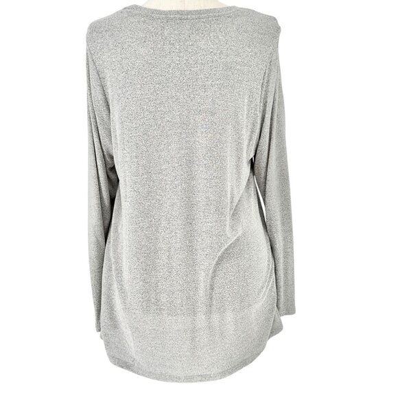 Lane Bryant Top Womens 18/20 Winter Wonderland Gray Long Sleeve NWOT - Picture 4 of 9